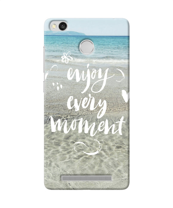 Enjoy Every Moment Sea Redmi 3s Prime Back Cover