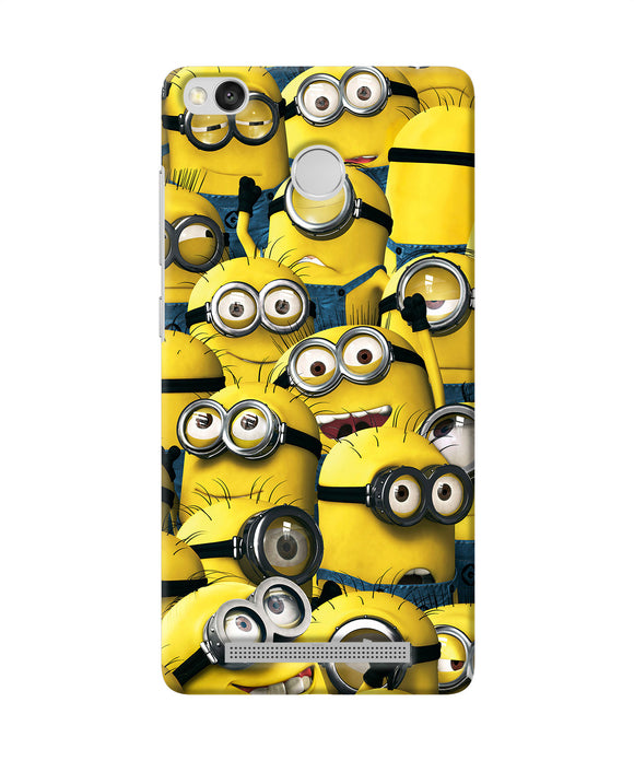 Minions Crowd Redmi 3s Prime Back Cover