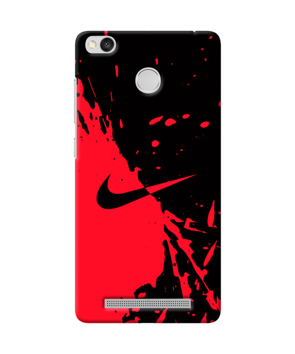 Nike Red Black Poster Redmi 3s Prime Back Cover