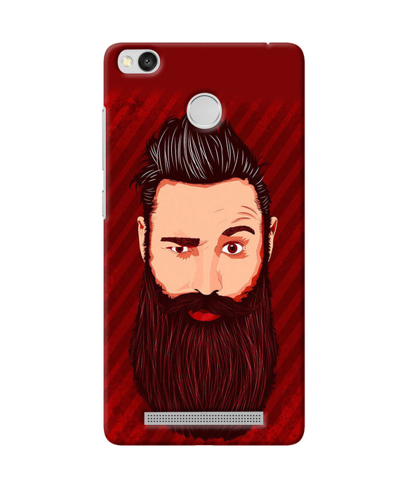 Beardo Character Redmi 3s Prime Back Cover