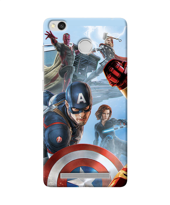 Avengers On The Sky Redmi 3s Prime Back Cover