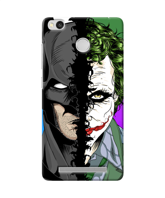 Batman Vs Joker Half Face Redmi 3s Prime Back Cover