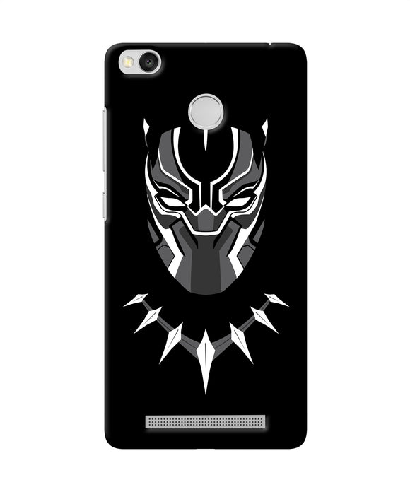 Black Penthon Cartoon Redmi 3s Prime Back Cover