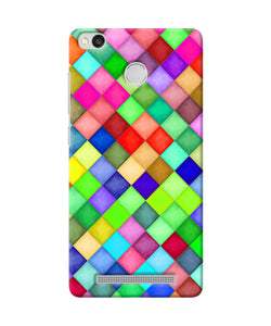 Abstract Colorful Squares Redmi 3s Prime Back Cover