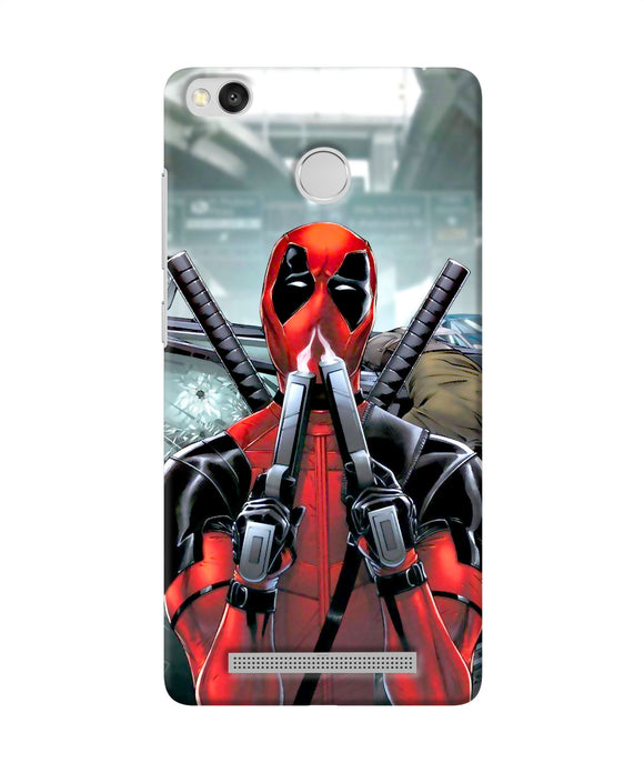 Deadpool With Gun Redmi 3s Prime Back Cover