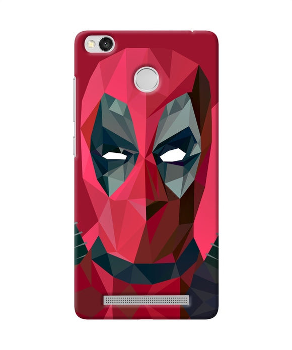 Abstract Deadpool Full Mask Redmi 3s Prime Back Cover