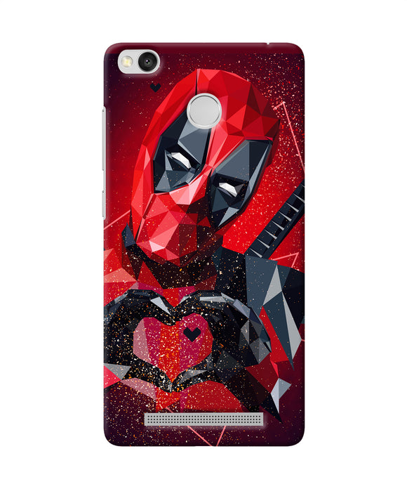 Deadpool Love Redmi 3s Prime Back Cover
