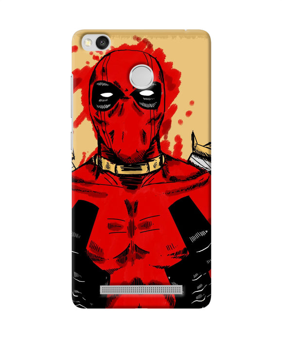 Blooded Deadpool Redmi 3s Prime Back Cover
