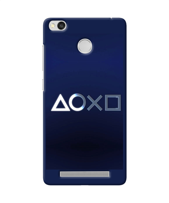Aoxo Logo Redmi 3s Prime Back Cover