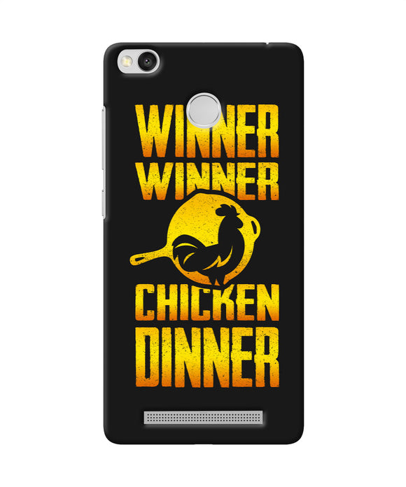 Pubg Chicken Dinner Redmi 3s Prime Back Cover