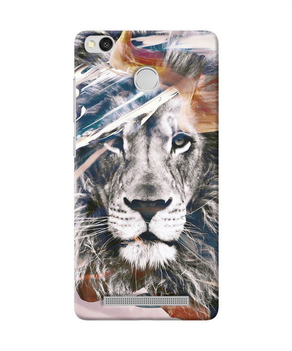 Lion Poster Redmi 3s Prime Back Cover