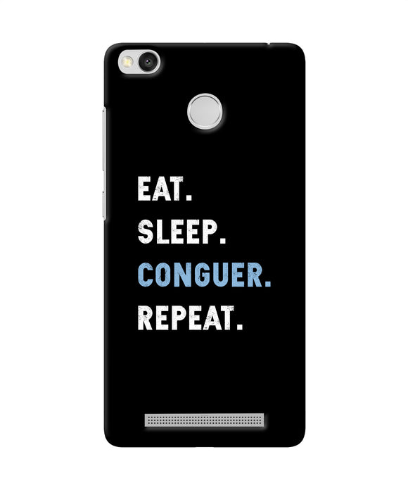 Eat Sleep Quote Redmi 3s Prime Back Cover