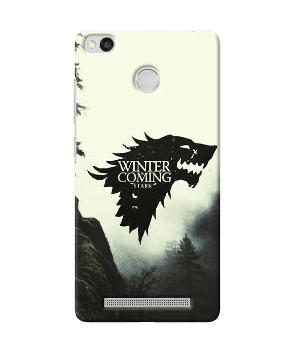 Winter Coming Stark Redmi 3s Prime Back Cover