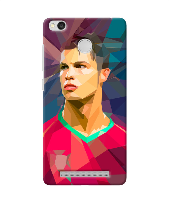 Abstract Ronaldo Redmi 3s Prime Back Cover