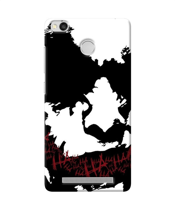 Black And White Joker Rugh Sketch Redmi 3s Prime Back Cover