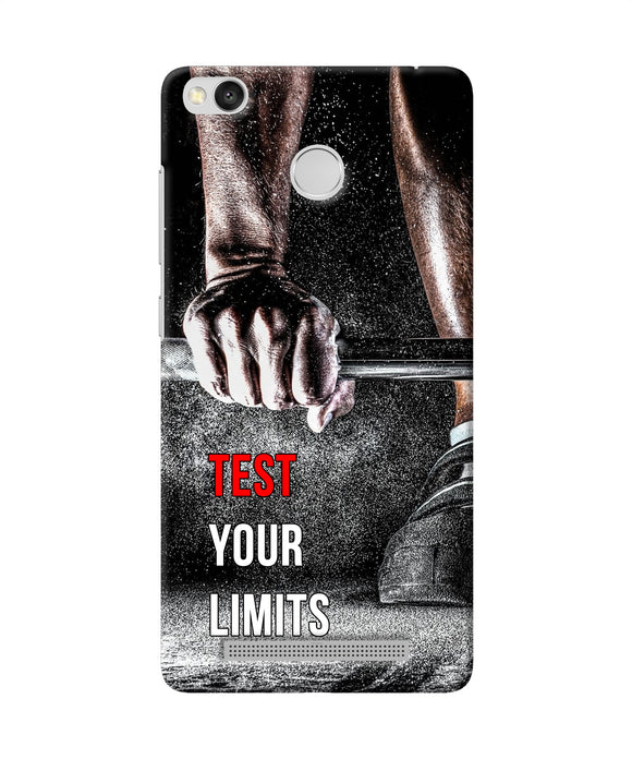Test Your Limit Quote Redmi 3s Prime Back Cover