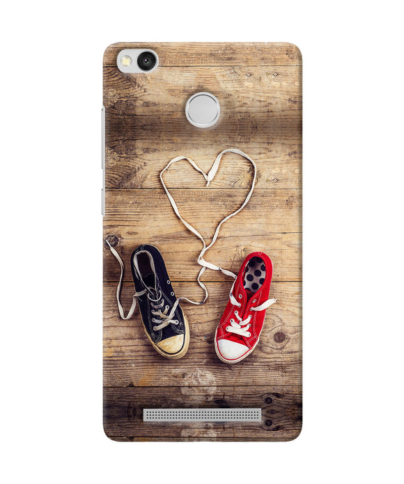 Shoelace Heart Redmi 3s Prime Back Cover