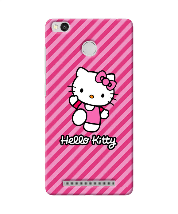 Hello Kitty Pink Redmi 3s Prime Back Cover
