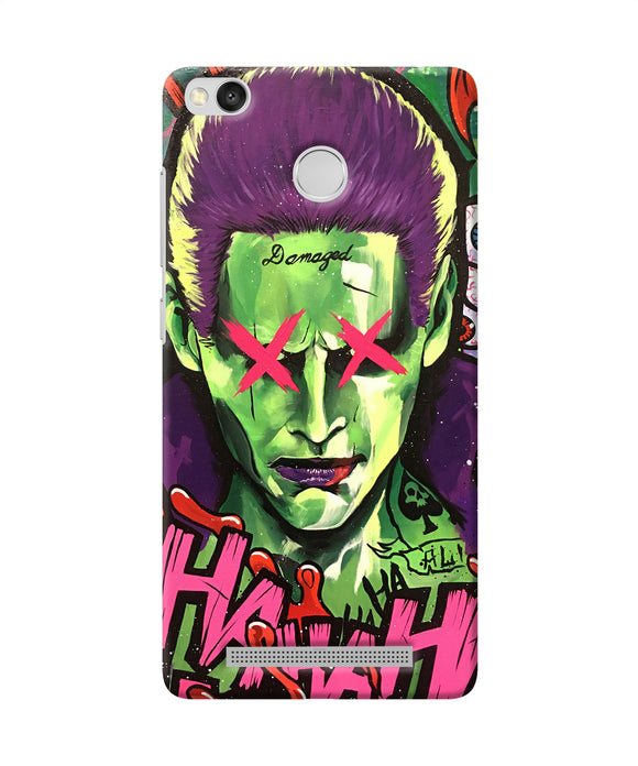 Damaged Joker Anim Redmi 3s Prime Back Cover