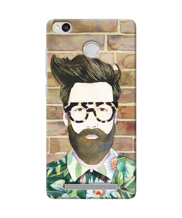 Beard Man With Glass Redmi 3s Prime Back Cover