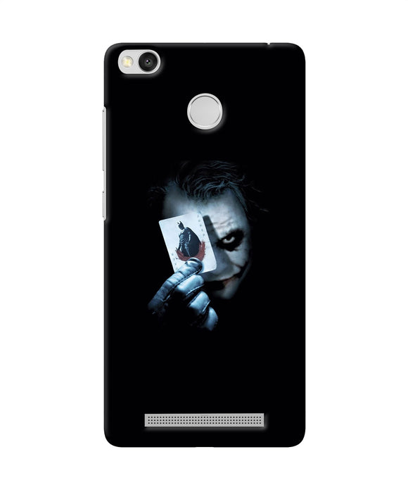 Joker Dark Knight Card Redmi 3s Prime Back Cover