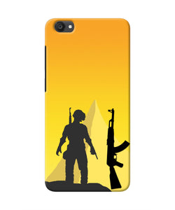 PUBG Silhouette Vivo Y55s Real 4D Back Cover