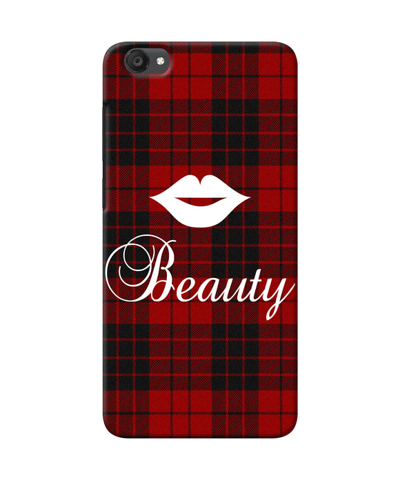 Beauty Red Square Vivo Y55s Back Cover