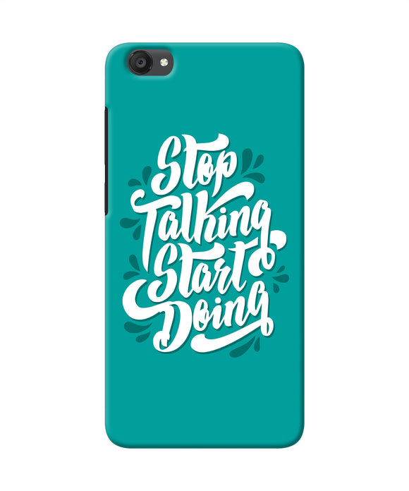 Stop Talking Start Doing Quote Vivo Y55s Back Cover
