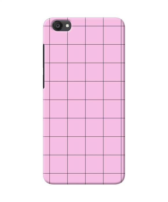 Pink Square Print Vivo Y55s Back Cover