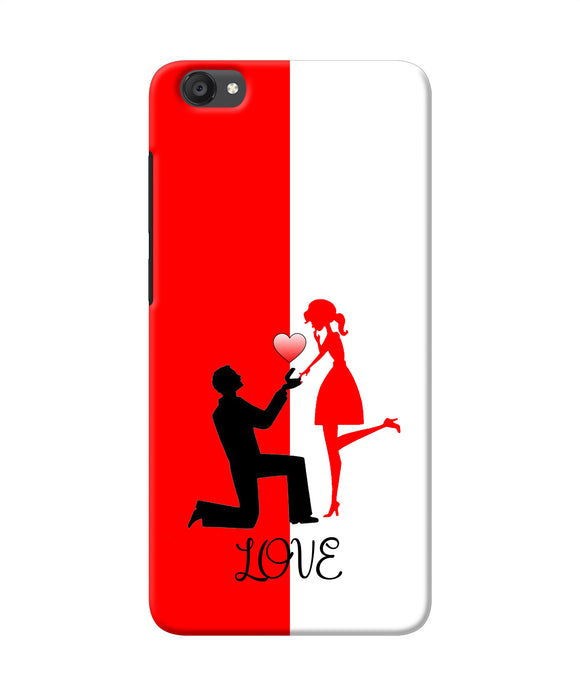 Love Propose Red And White Vivo Y55s Back Cover