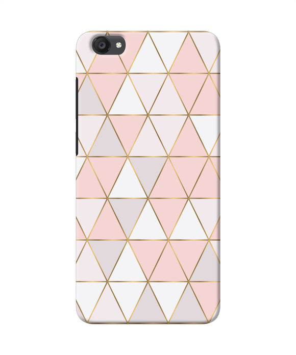 Abstract Pink Triangle Pattern Vivo Y55s Back Cover