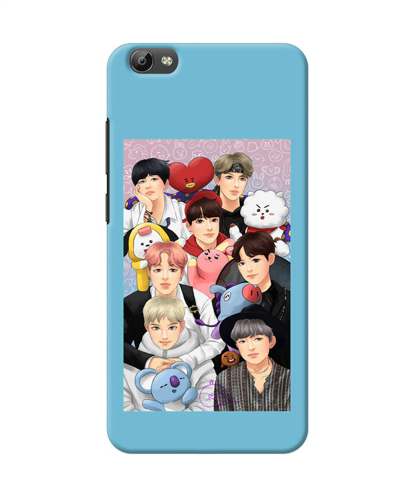 BTS with animals Vivo Y66 Back Cover