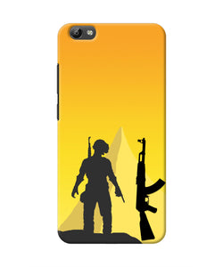 PUBG Silhouette Vivo Y66 Real 4D Back Cover