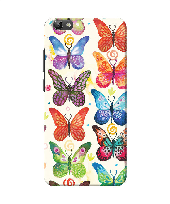 Abstract Butterfly Print Vivo Y66 Back Cover