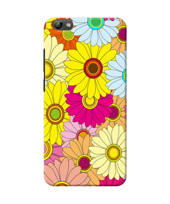 Abstract Colorful Flowers Vivo Y66 Back Cover