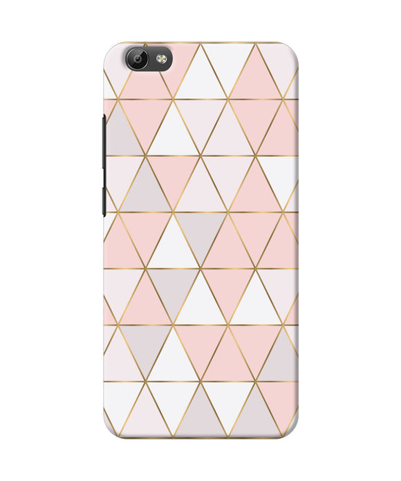 Abstract Pink Triangle Pattern Vivo Y66 Back Cover