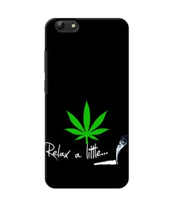 Weed Relax Quote Vivo Y69 Real 4D Back Cover