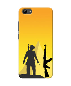 PUBG Silhouette Vivo Y71 Real 4D Back Cover