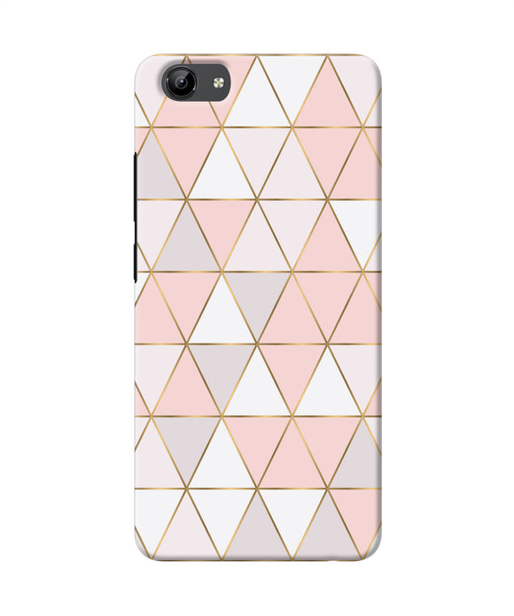 Abstract Pink Triangle Pattern Vivo Y71 Back Cover