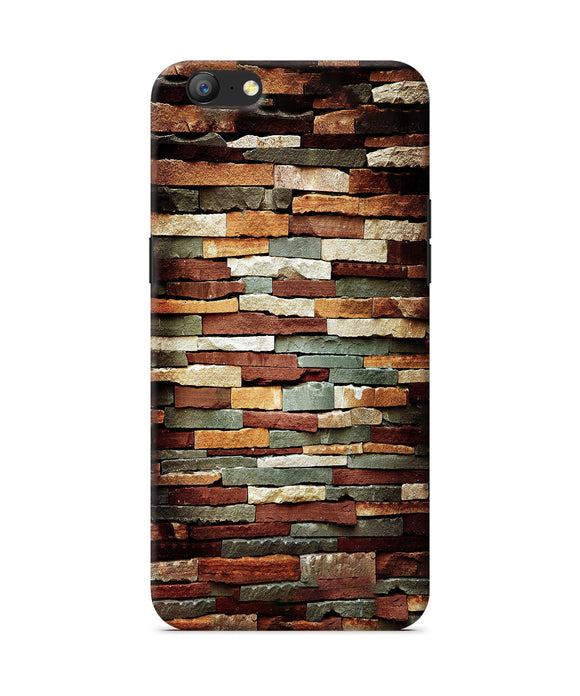Bricks Pattern Oppo A57 Back Cover