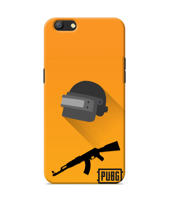 PUBG Helmet and Gun Oppo A57 Real 4D Back Cover