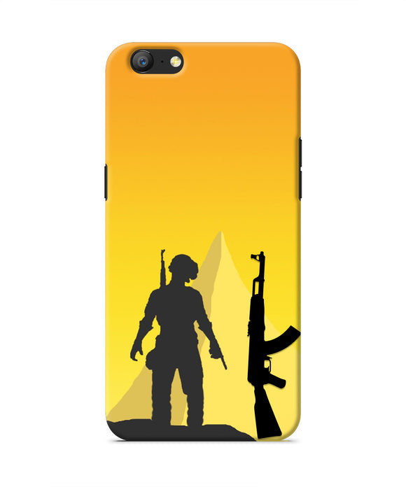 PUBG Silhouette Oppo A57 Real 4D Back Cover