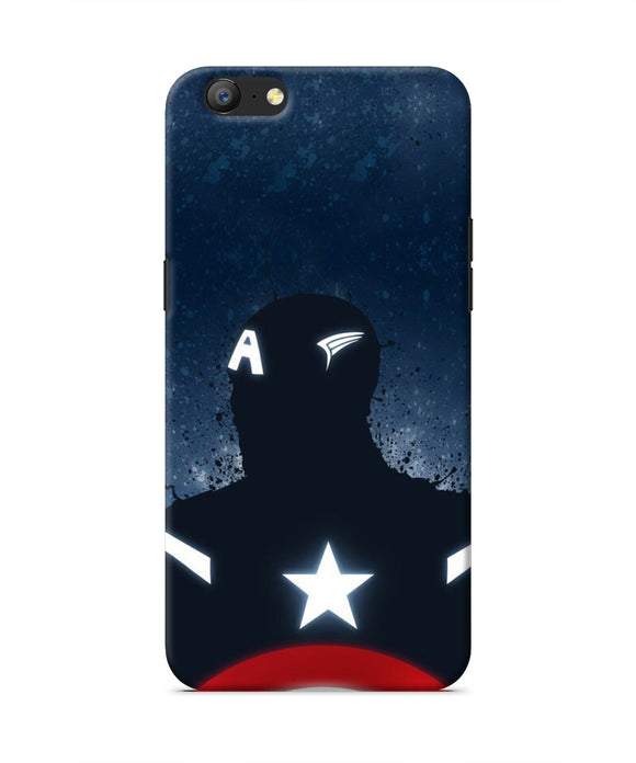 Captain america Shield Oppo A57 Real 4D Back Cover