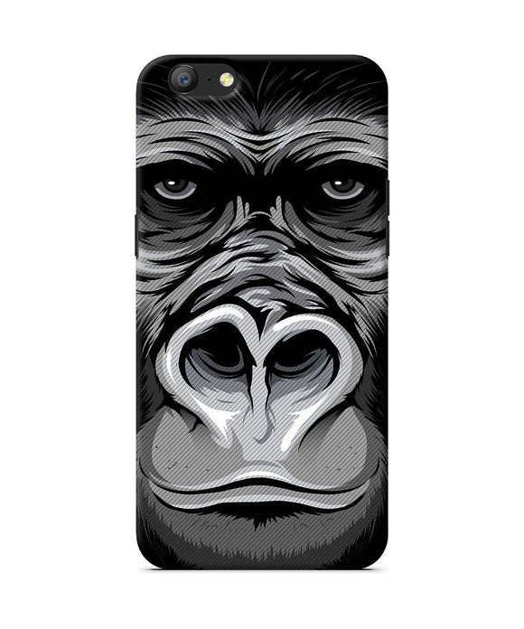 Black Chimpanzee Oppo A57 Back Cover