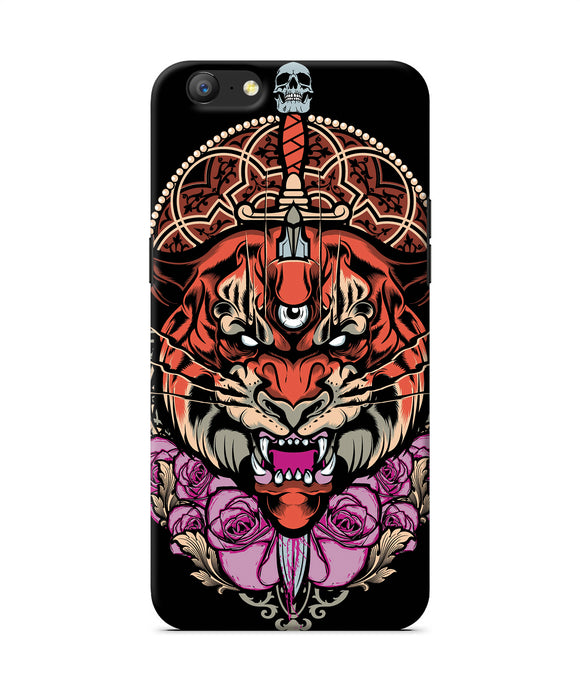 Abstract Tiger Oppo A57 Back Cover