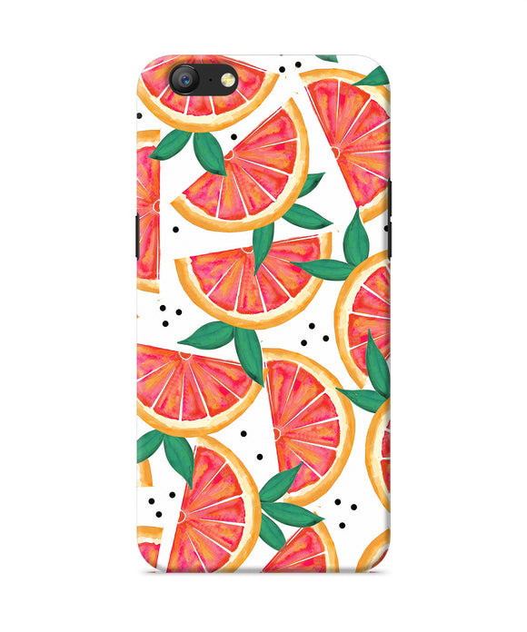 Abstract Orange Print Oppo A57 Back Cover