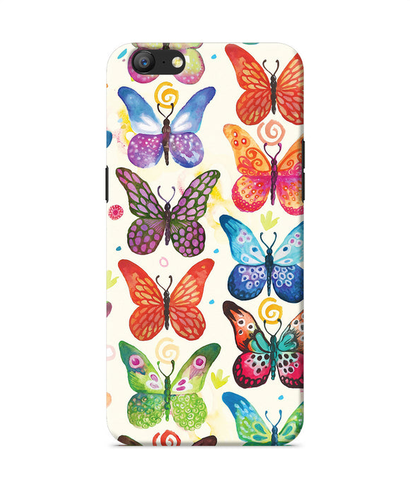 Abstract Butterfly Print Oppo A57 Back Cover