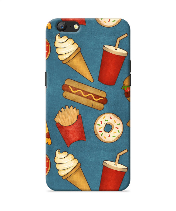 Abstract Food Print Oppo A57 Back Cover