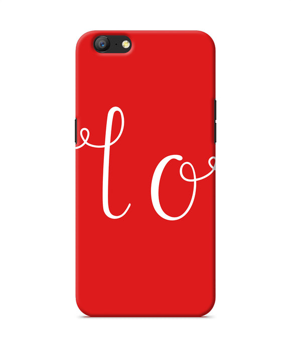 Love One Oppo A57 Back Cover