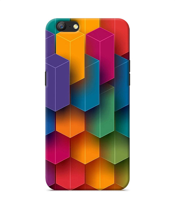 Abstract Rectangle Print Oppo A57 Back Cover